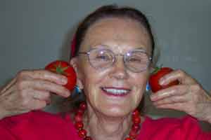 Helen with tomato ears